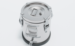 Термос 4 л Keepfood полностью нержавеющий прорезиненное основание с краном