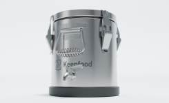 Термос 4 л Keepfood полностью нержавеющий прорезиненное основание с краном